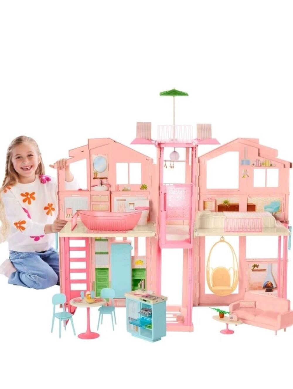 Nib Barbie & Joanna Gaines Hearth and Hand Townhouse Play Set Dollhouse